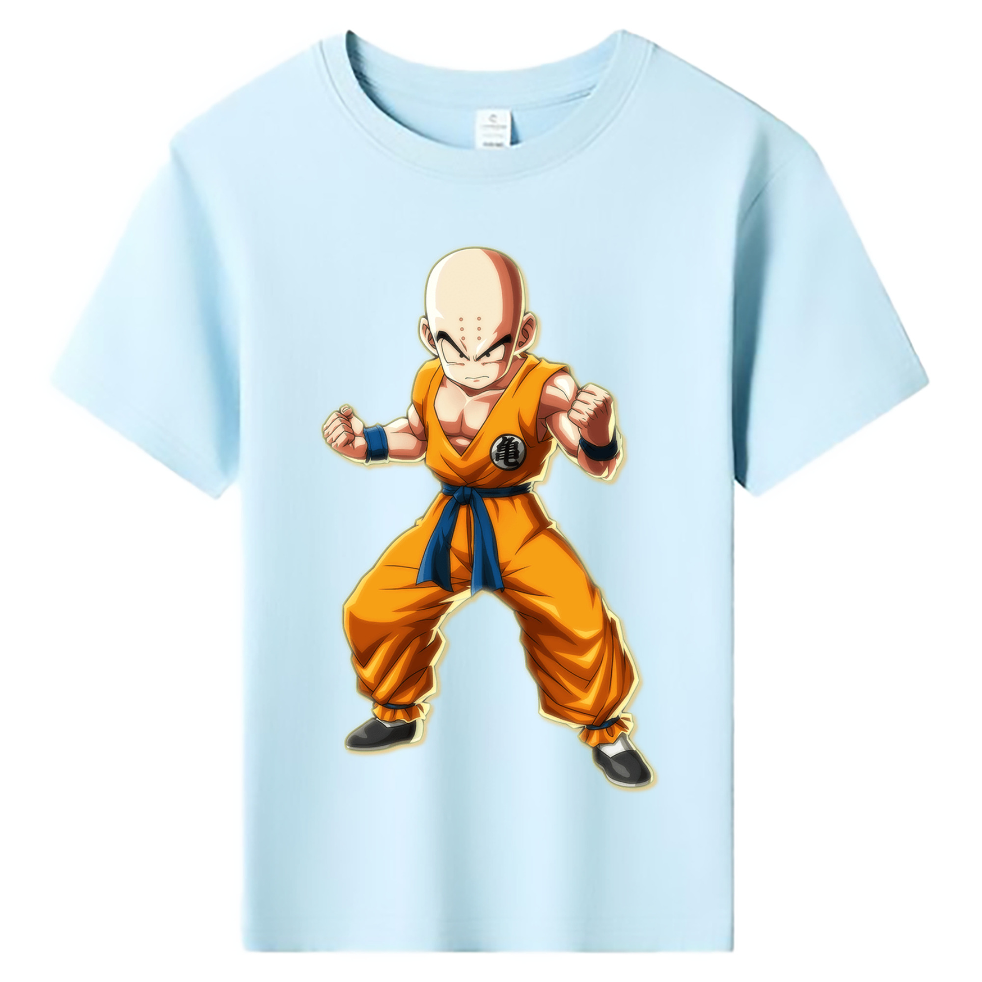 （画像用） ドラゴンボール クリリン DRAGON BALL krillin 綿100％キッズTシャツ（フロントプリント）